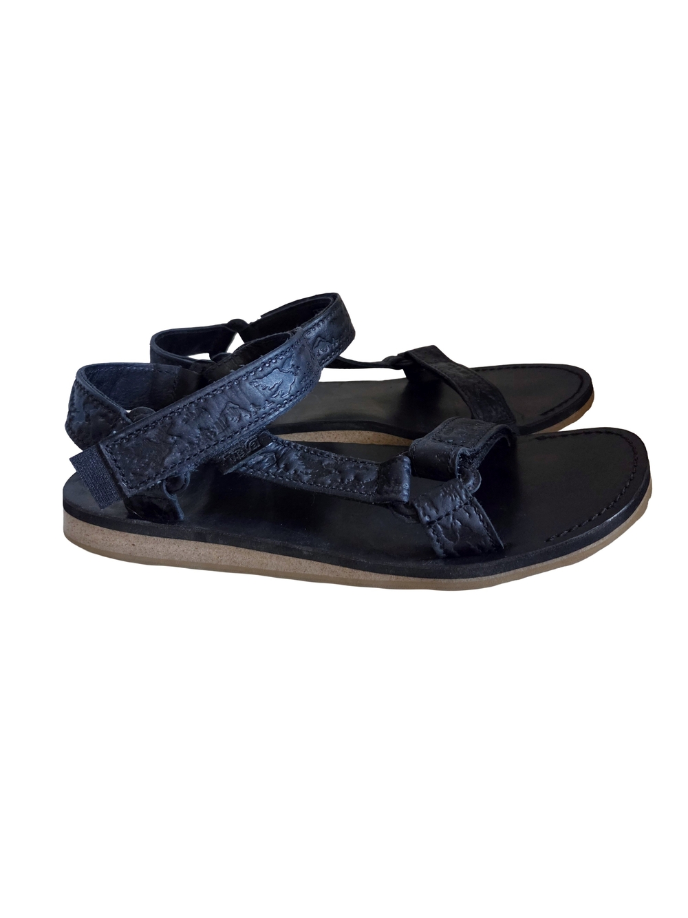 Teva Mens's Original Universal Leather Sandals (10) Black